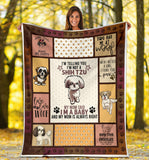 Dog Blanket, Shih Tzu Dog Blanket, Dog Shih TZU Blanket, I'm Telling You I'm NOT A Shih TZU, I AM A Baby, Blanket for Sofa Chair Bed Office Travelling Camping - Sherpa Blanket - 60"x80" PL