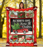 Red Truck Christmas Blanket copy