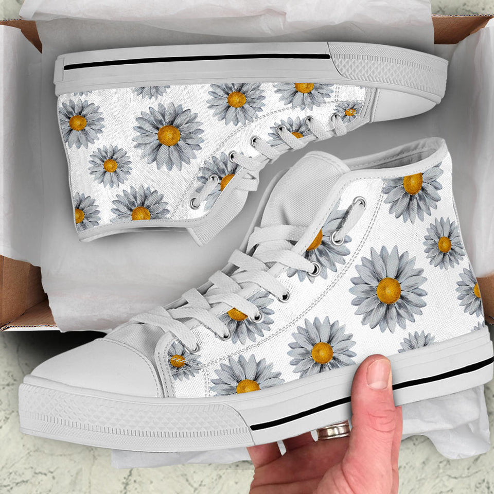 Summer Daisy hand painted shoes
