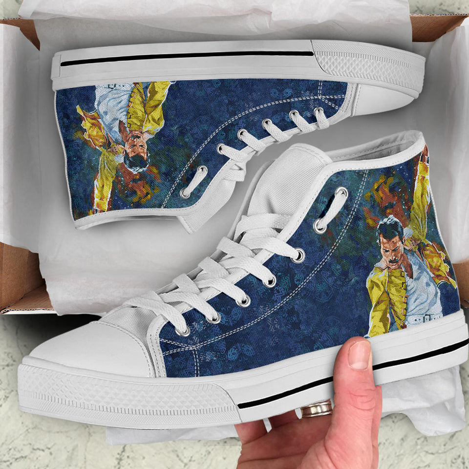 Freddie Mercury Custom Shoes, Queen Band Music