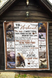 Eagle Quilt, to My Husband Quilt, The Day I Meet You, I Love You, Husband Quilt from Wife, Quilt for Sofa Chair Bed Office Travelling Camping PL