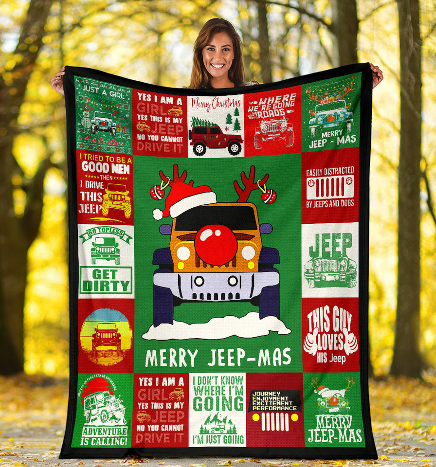Merry Jeep-Mas Blanket copy