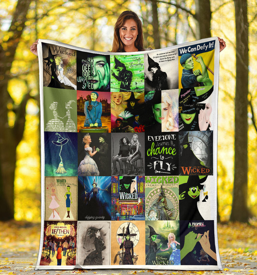 Wicked Blanket Wicked the Musical on Broadway Quilt