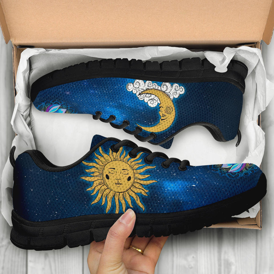 Sun Moon Mandala, Lotus Gold Chakra, Women's Boots