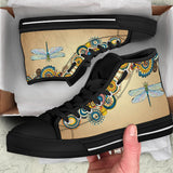Handcrafted Shoes, Green Dragonfly