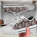 Womens Skull Boots, Womens Black Boot, Sugar Skulls