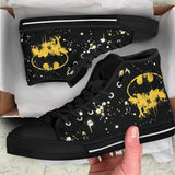 Batman Custom Sneakers, DC Comics Custom Shoes Black