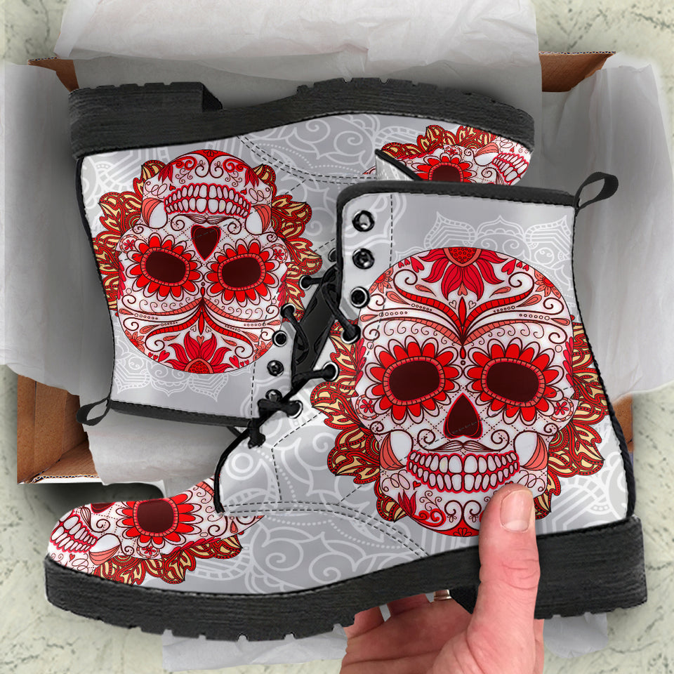 Leather Boots Women, Womens Skull Boots, Red Boots Women, Ladies Shoes, Winter Boots Women, Rain Boots Womens, Combat Boots Women