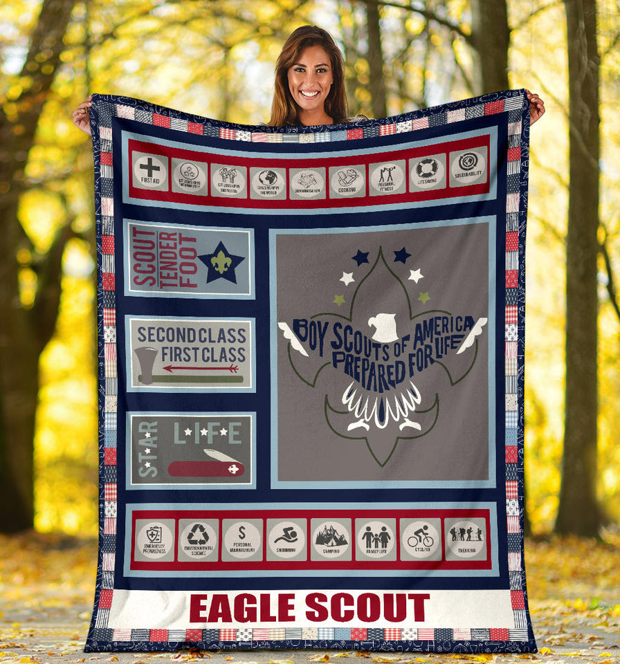 Eagle Scout 3D Quilt Blanket