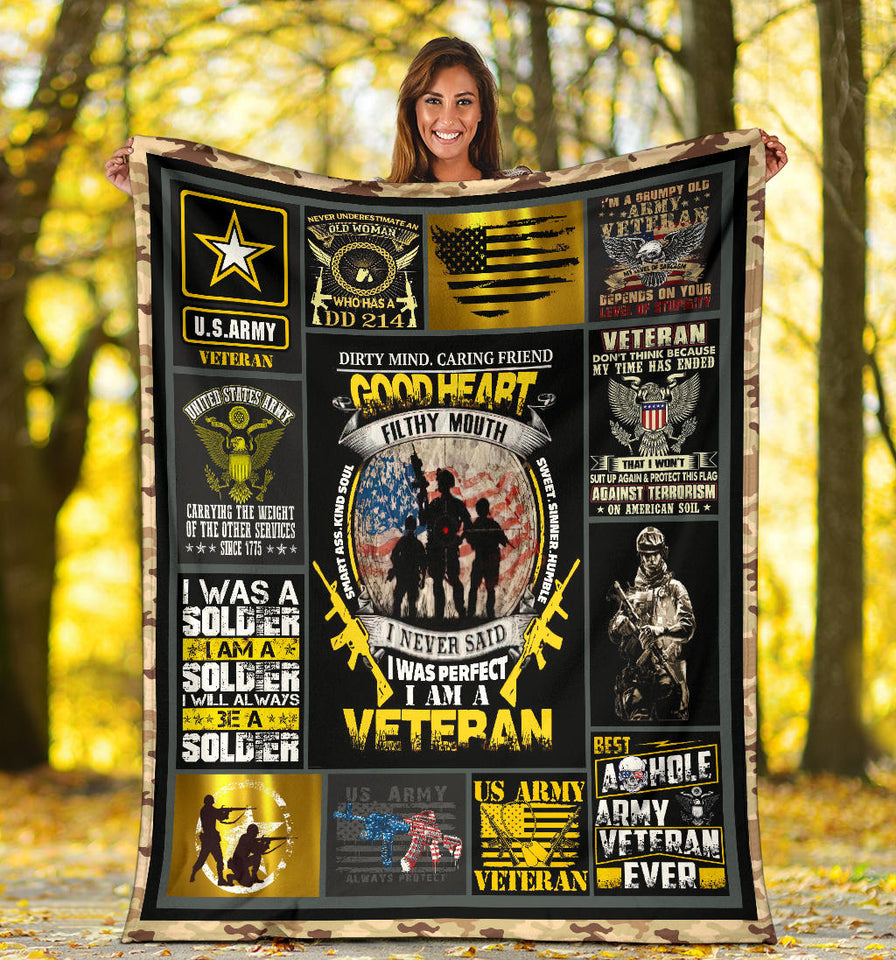US Army Veteran Blanket