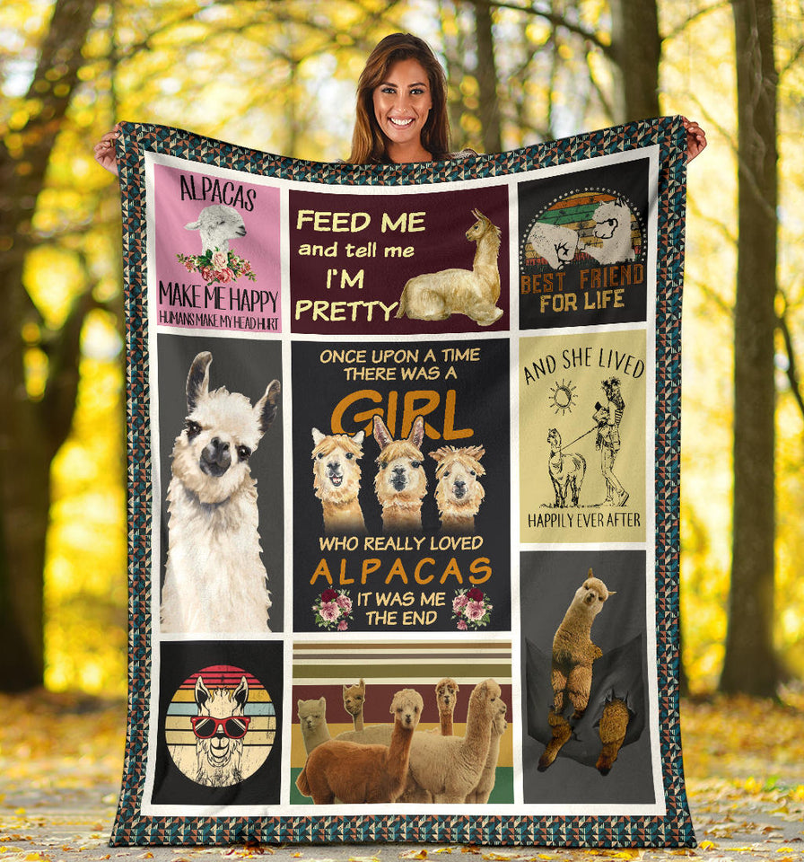 Love alpaca blanket