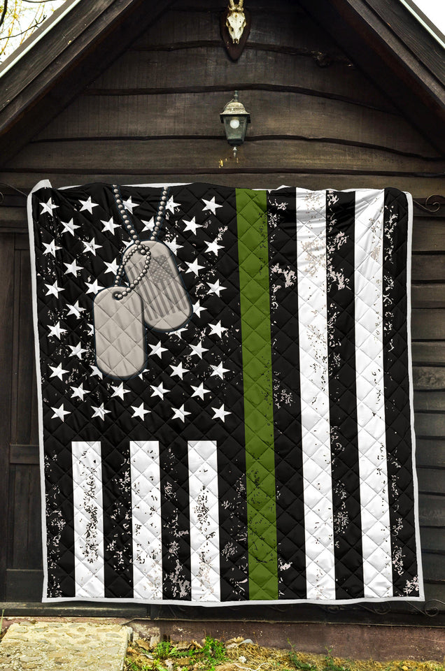 US Military Soldier Veteran Thin Green Line