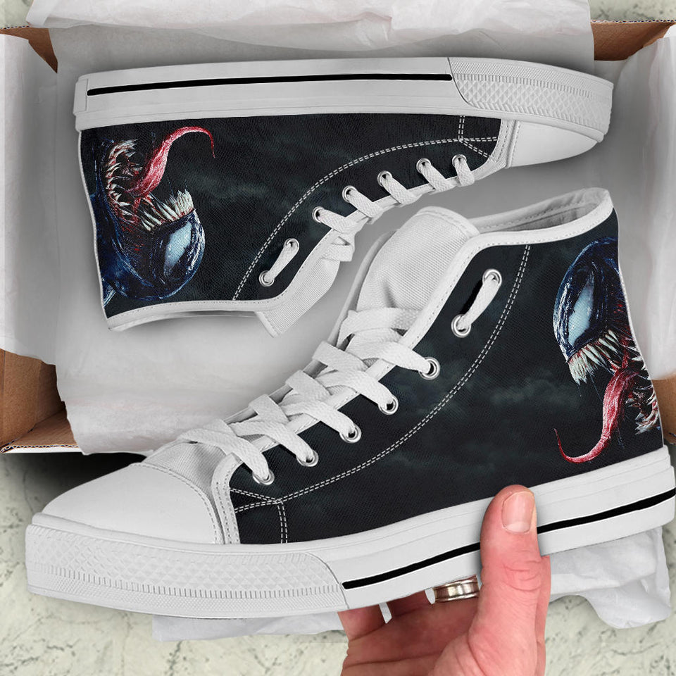 Venom Shoes, Spiderman Converse Style Shoes