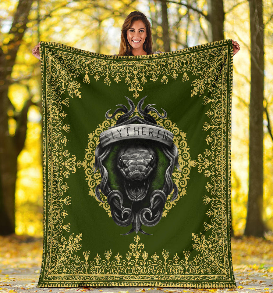 Mandala The Slytherin Snake Harry Potter Blanket copy