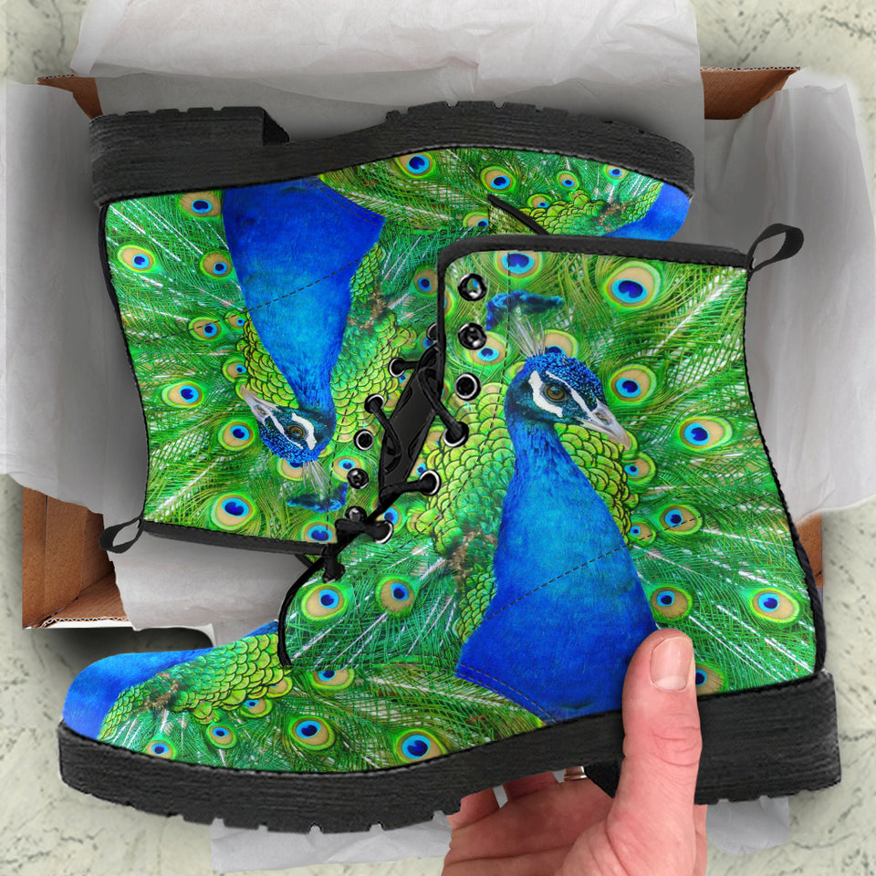 Peacock boots, Womens Leather Boots
