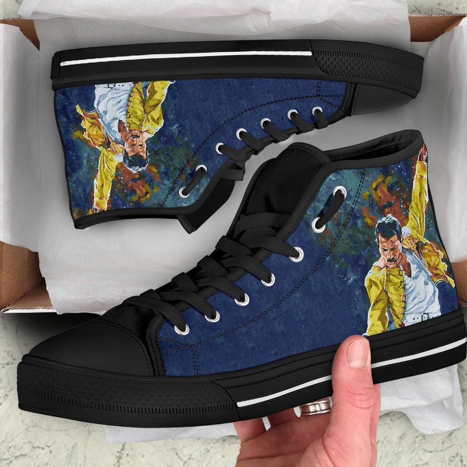 Freddie Mercury Custom Shoes, Queen Band Music 2