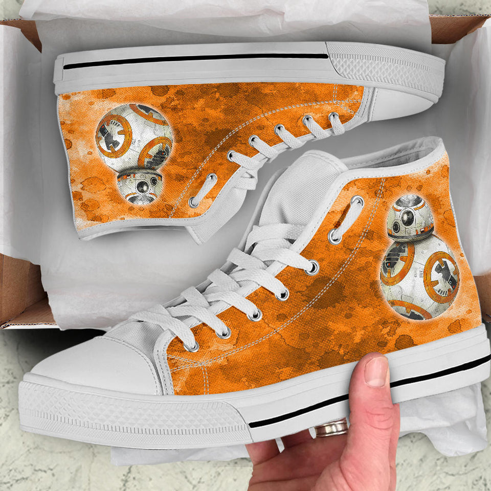 R2D2 Droid Custom Sneakers, Star Wars Custom Shoes