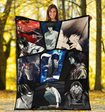 L Death Note Fleece Sherpa Throw Blanket Quilt for Bedroom Living Room 2