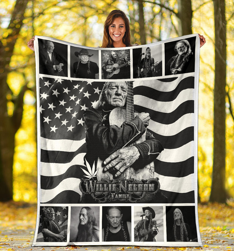 Willie Nelson Black And White Quilt copy