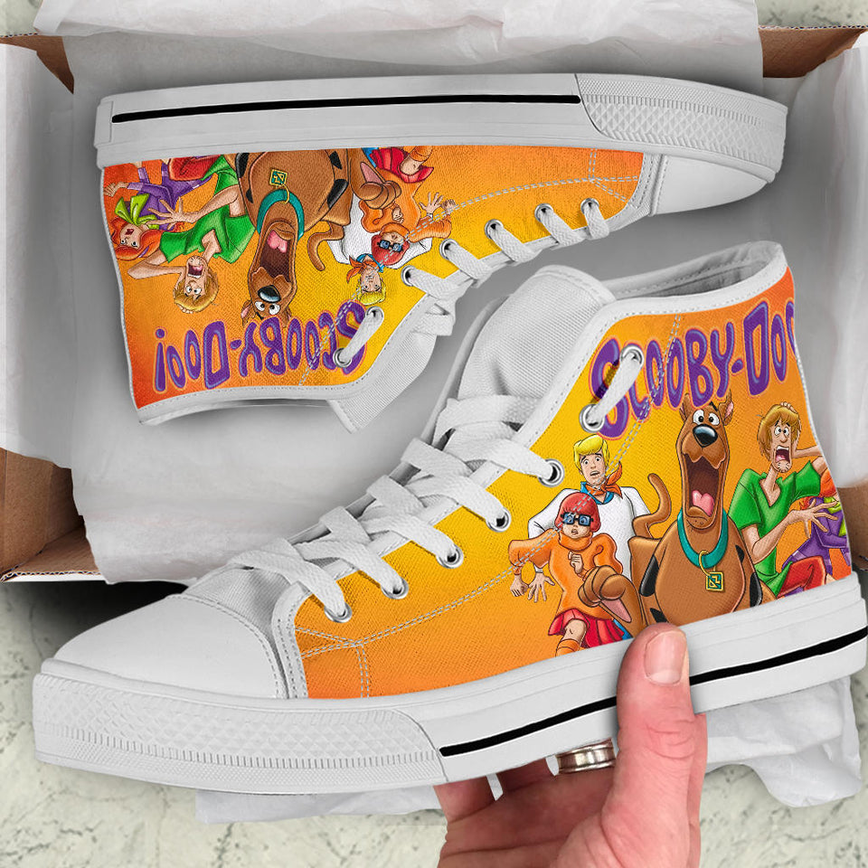 Scooby Doo Custom High Tops white