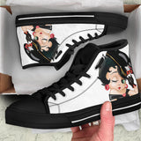 Betty Boop High Tops Betty Boop Style Shoes Vintage Betty Boop High Top Sneakers