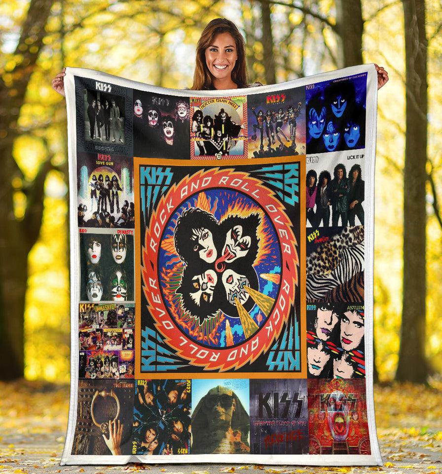 Kiss Blanket Kiss Rock Band Quilt
