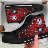 The Nightmare Before Christmas High Top Shoes, Jack Skellington High Top Black