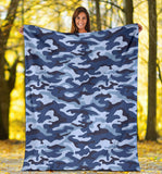 Blue Camouflage Camo Pattern