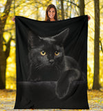 black cat blanket