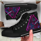 Deadpool Neon Converse Style Shoes
