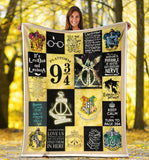 Harry Potter Blanket, Harry Potter Quilt - Cozy Plush Fleece, Sherpa Blanket - PL