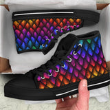 Dragon Scale, Bright Colorful high top