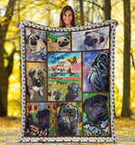 Pug Blanket Dog Blanket