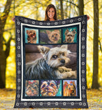 Yorkshire Terrier Dog Blanket