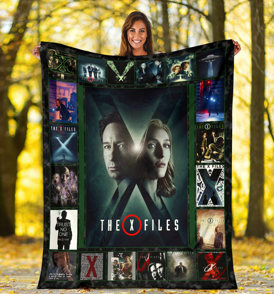 The X Files Blanket The X-Files TV Series Quilt Fleece Sherpa Blanket copy