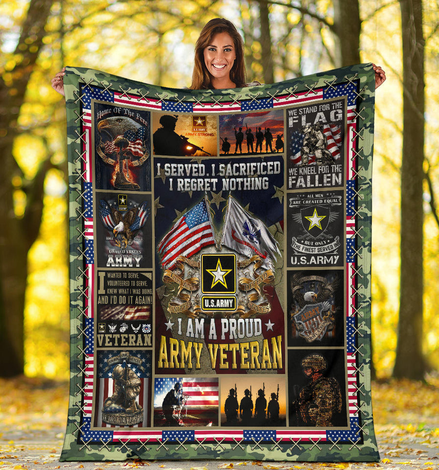 I Served I Sacrificed I Regret Nothing Blanket