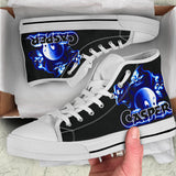 Movie Custom Hightop Shoes, Harvey Comics Casper Casual Shoes, Cartoon Fashion Shoes, Comedy Unisex Hi Tops