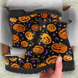 Pumpkin Faux Fur Boots