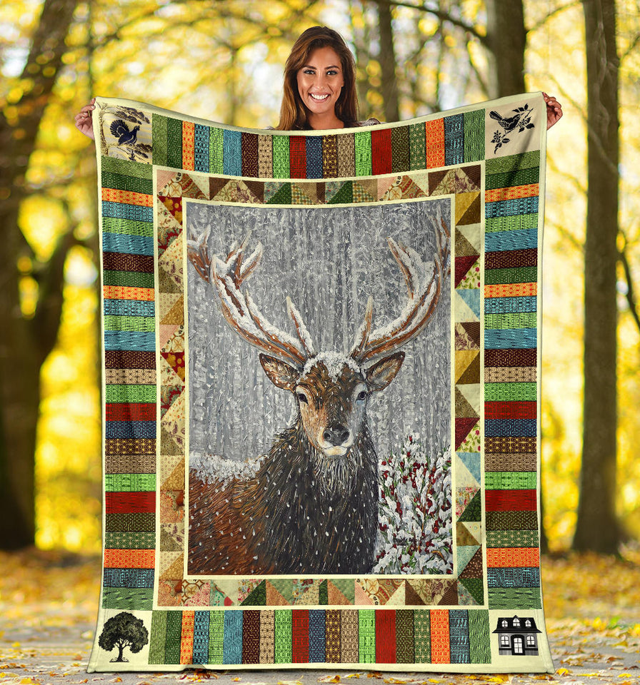 The Deer King Of Hunter Blanket