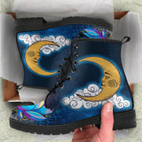 Sun Moon Mandala, Lotus Gold Chakra, Women's Boots