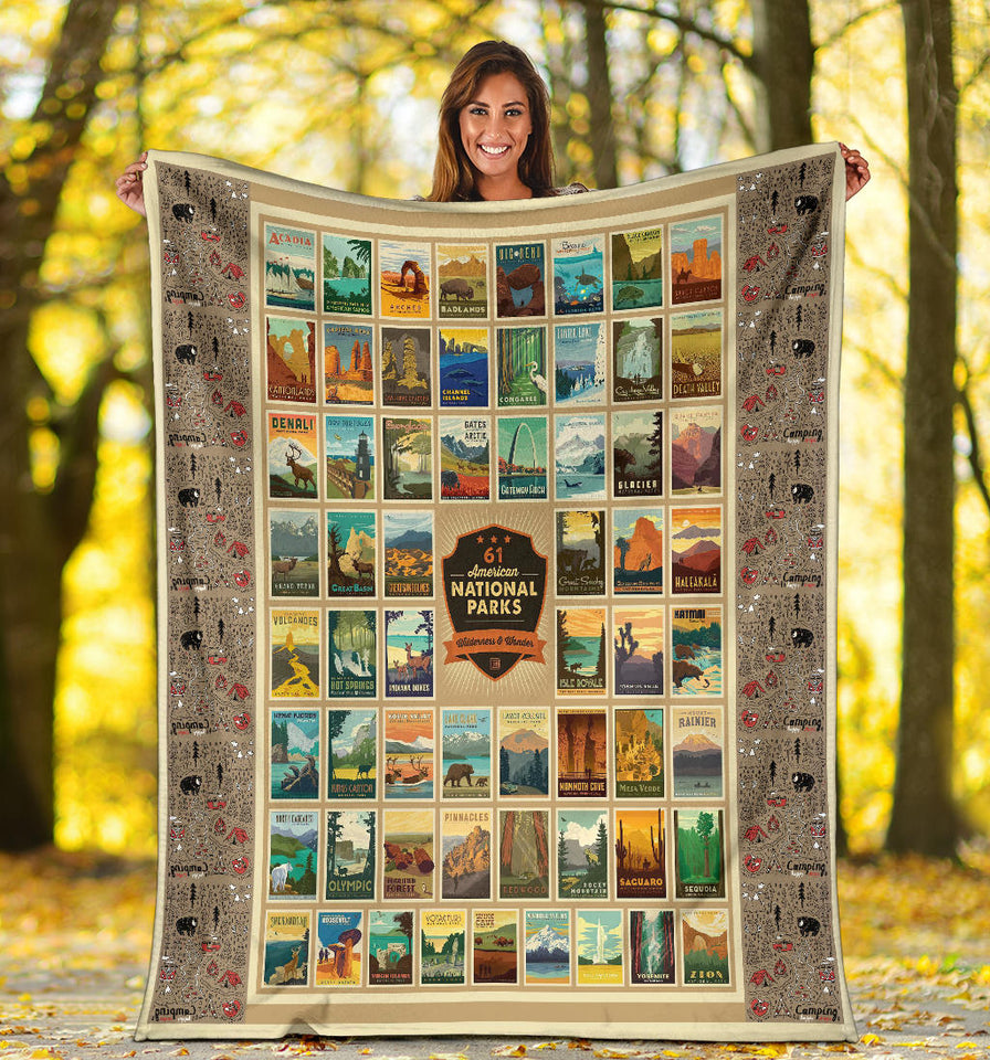 National Parks 61-piece Quilt Blanket