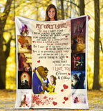 Beauty and the beast blanket