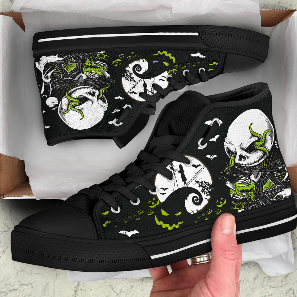 Nightmare Before Christmas Shoes, Jack Skellington High Top Sneaker