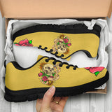 Polar Boots, Sugar Skull, Women's Boots, Yellow Color, Lace Up Boots