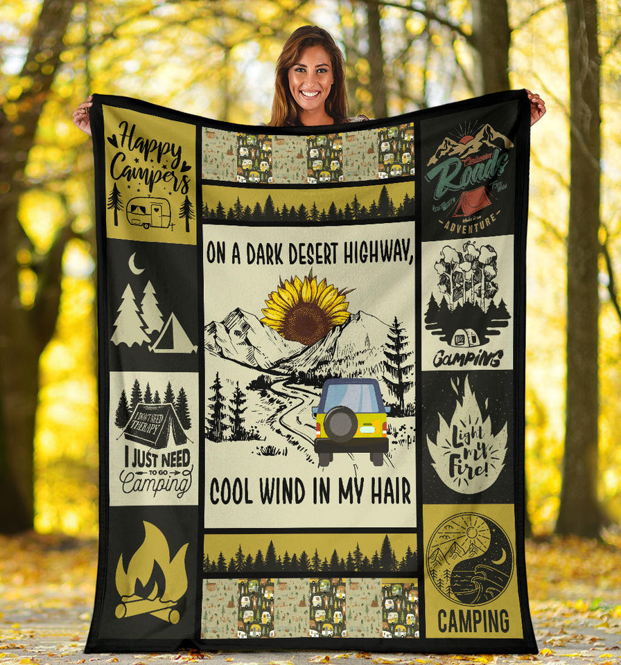 Sunflower Camping - On A Dark Desert Highway