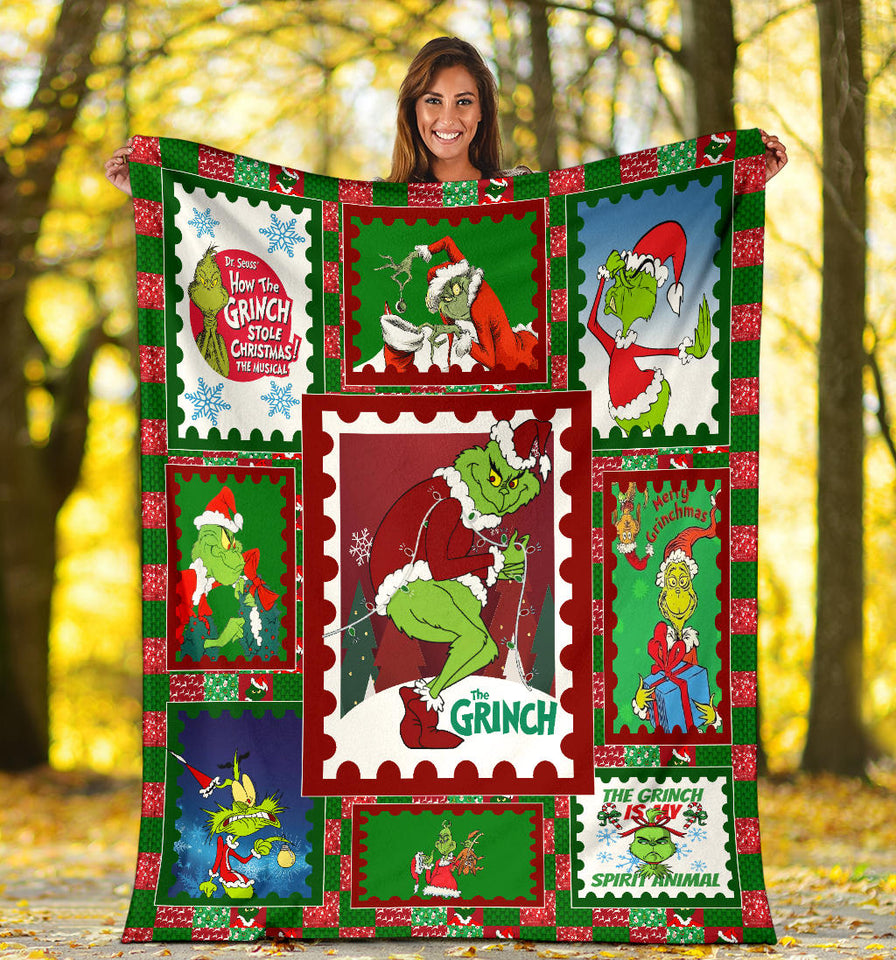 The Grinch Christmas Blanket