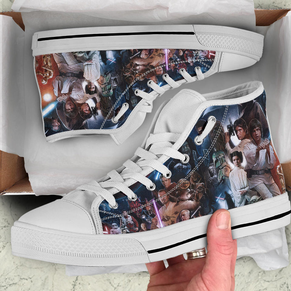 Star Wars High Top Sneaker Star Wars Movies Unisex Men Women Shoes