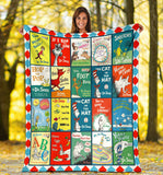 Dr.seuss Books Blanket Version 2