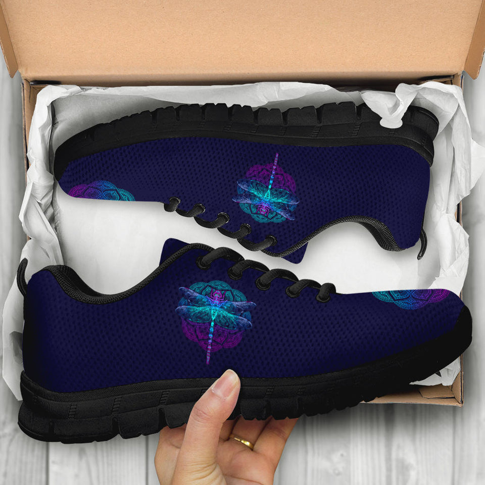 Handcrafted Boot, Dragonfly Mandala SNEAKERS
