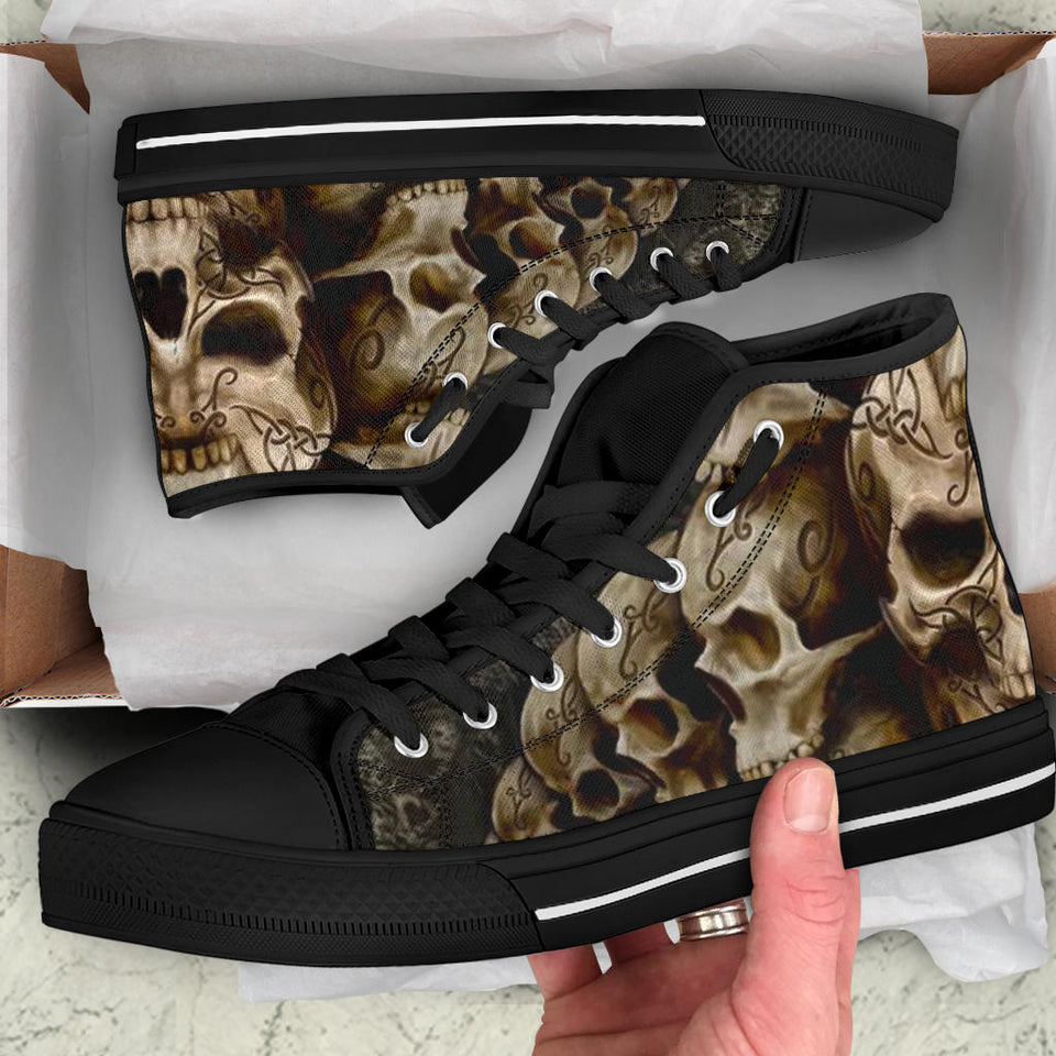 Skull Shoes for Men Fashion Sneaker High Top 7